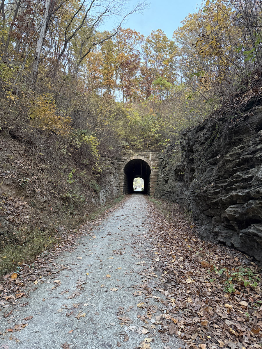 Tunnel on the Rock Island bicycle trail