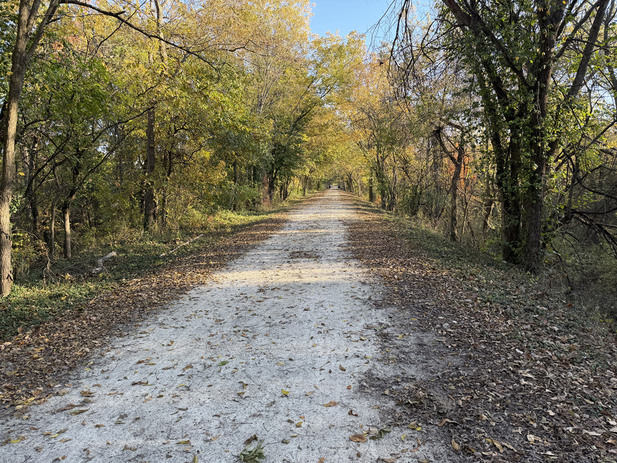 Katy Trail with limestone surface