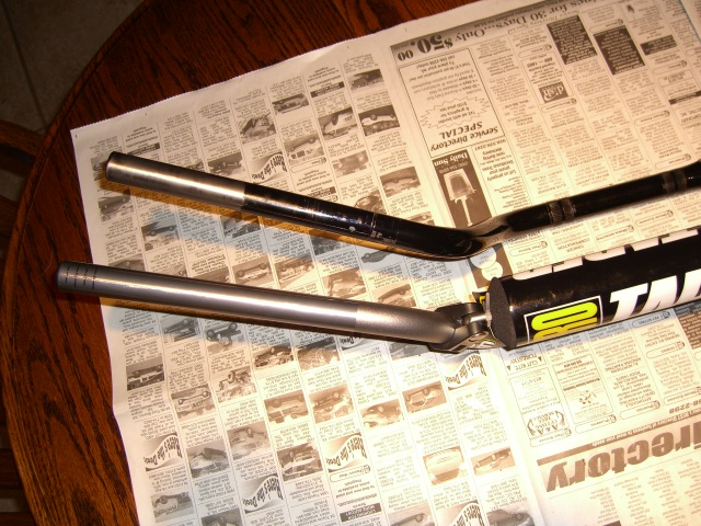 Pro Taper SE ATV mid bars compared to factory bars