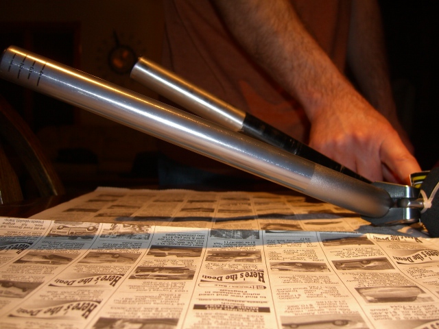 Pro Taper SE ATV mid bars compared to factory bars